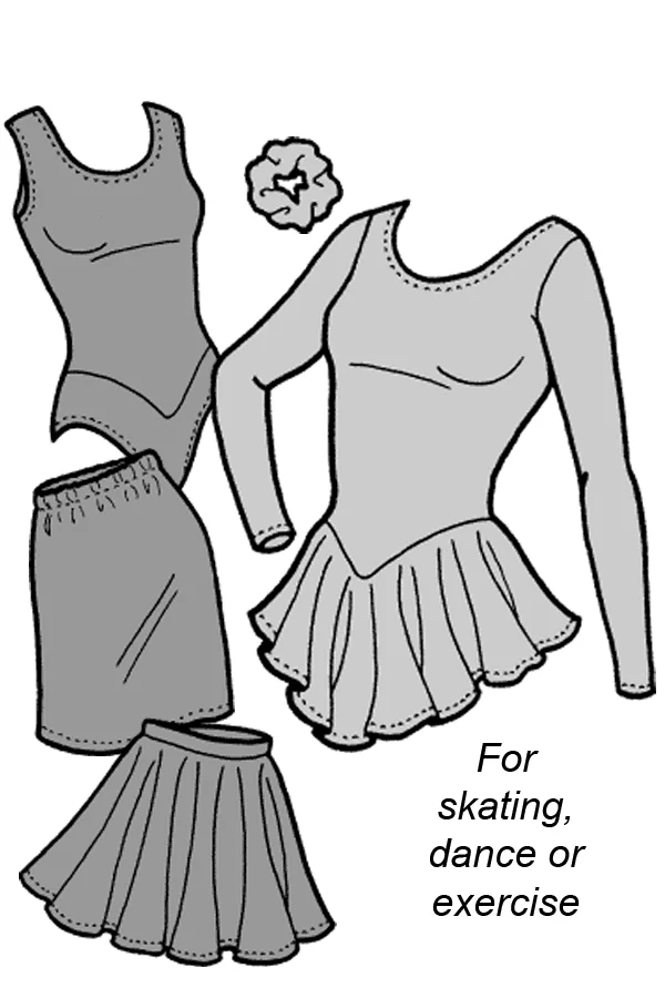 Women’s Crystal Lake Skating Outfit - 517 - The Green Pepper Patterns