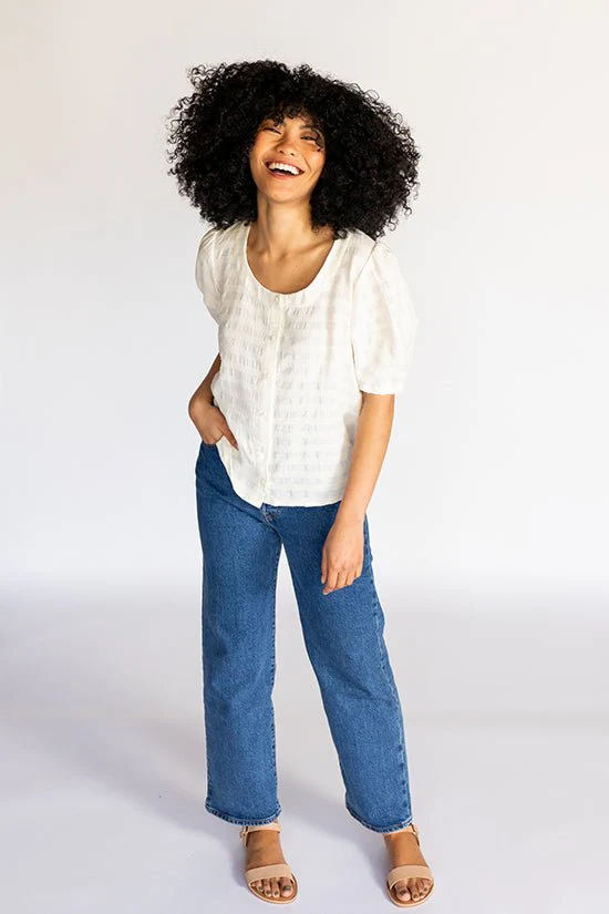 Wren Blouse/Mini-Dress Pattern - Chalk + Notch - Image 4