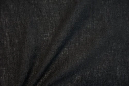 Yarn Dyed Washed Linen - Black