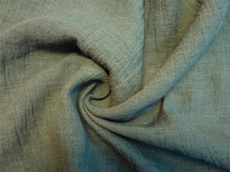 Yarn Dyed Washed Linen - Jungle