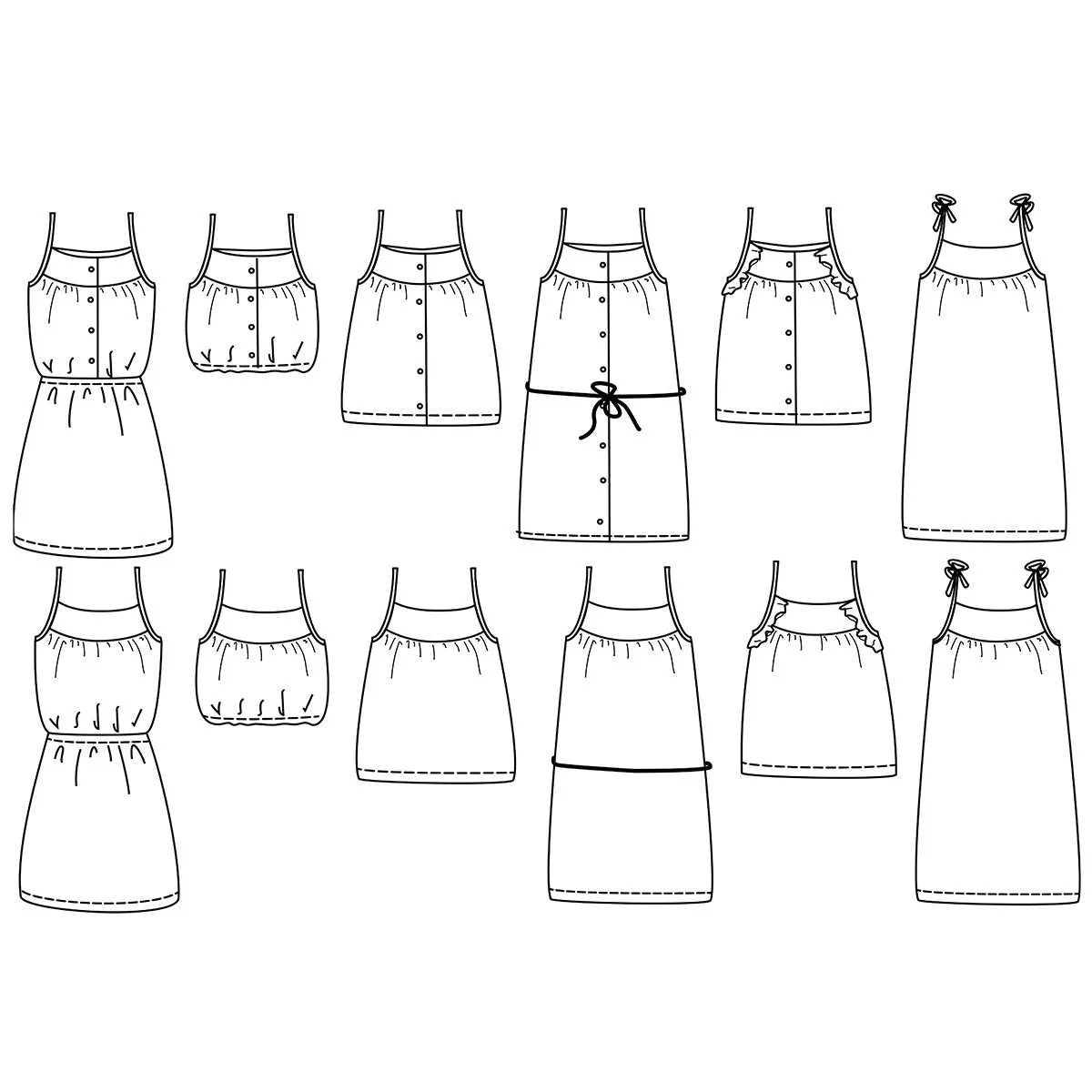 Zanzibar Top or Dress Sewing Pattern - Kids 3/12Y  - Ikatee - Image 3