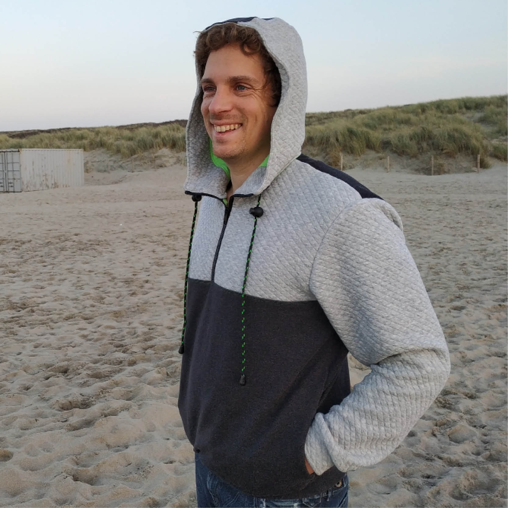Zip-Up Sweater Mens Paper Pattern - Wardrobe by Me - Image 7