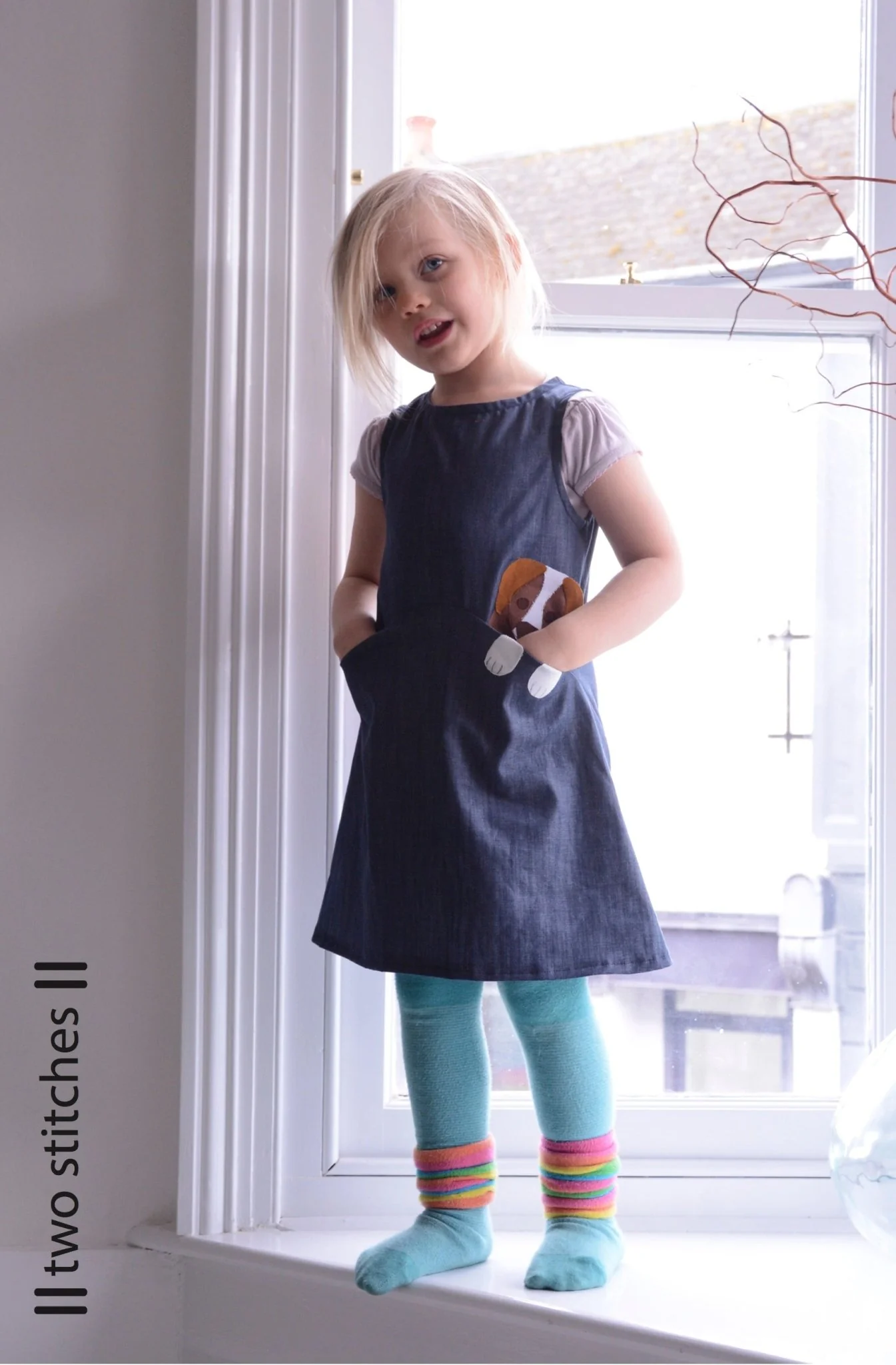 Zoe Dress - Kids Paper Sewing Pattern - Two Stitches Patterns - Image 4