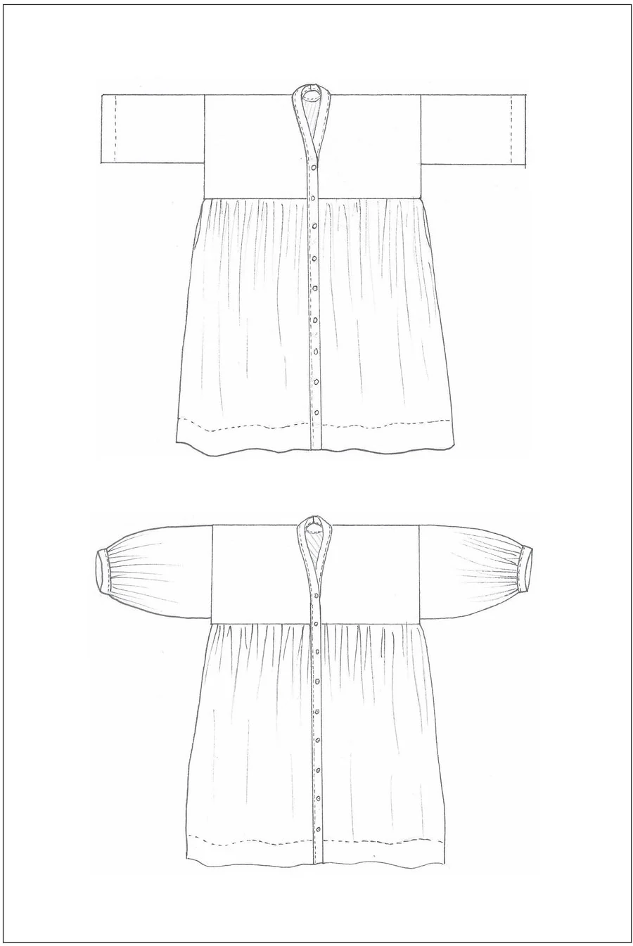 ZW Gather Dress - Birgitta Helmersson - PDF Pattern - Image 8