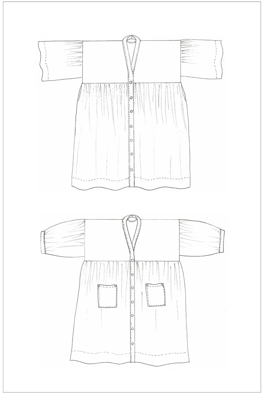 ZW Gather Dress - Birgitta Helmersson - PDF Pattern - Image 9